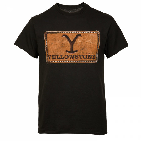 Yellowstone Leather Patch Logo T-Shirt